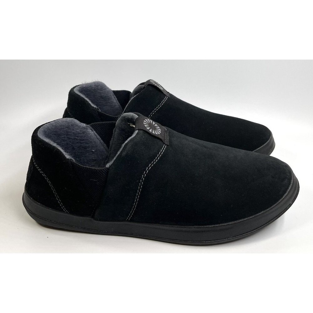 Ugg Men's 1017266 Hanz Black Ankle-High Suede Slipper Pull on  9M EUR 42